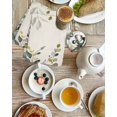 thumbnail image 4 of Green Eucalyptus Kitchen Dish Towels for Drying Dishes Set of 2, Farmhouse Weeping Leaves on Linen Waffle Weave Microfiber Hand Tea Bathroom Towels Quick Dry & Absorbent Towel 15.7x23.6, 4 of 7