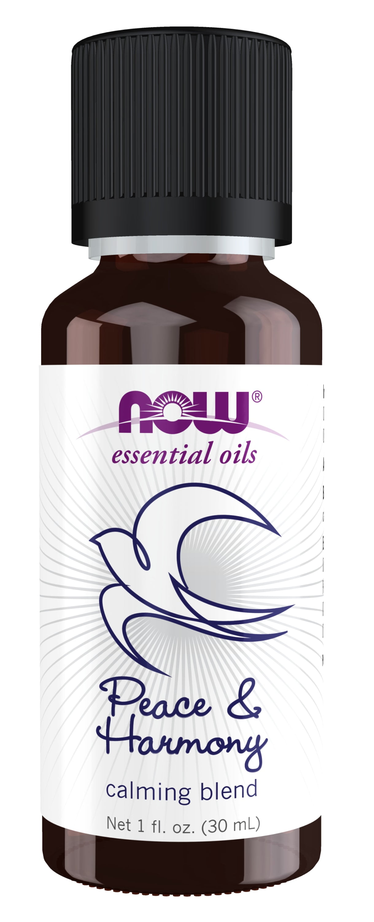 NOW Essential Oils, Peace & Harmony Oil Blend, Calming Aromatherapy Scent, Blend of Pure Essential Oils, Vegan, Child Resistant Cap, 1-Ounce