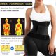 thumbnail image 2 of Womens Waist Trainer Belt Sweat Waist Cincher Trimmer Tummy Control Body Shaper Workout Sports Girdles Band, 2 of 5