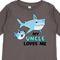 thumbnail image 4 of Inktastic My Uncle Loves Me with Cute Sharks Boys or Girls Long Sleeve Toddler T-Shirt, 4 of 5