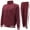 Burgundy, variant on Men's Striped Athletic Running Jogging Gym Slim Fit Sweat Track Suit Set (Navy, 2XL)