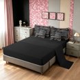thumbnail image 5 of Manfei Patriotic US Flag King Bedding, Mid Century US Flag King Bed in a Bag, Gray Coral, Black Reversible, 7-Piece, 5 of 6