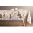 thumbnail image 3 of Maison d' Hermine Tablecloth 100% Cotton Table Cover Decorative Washable Square Tablecloths, Kitchen, Dining, Buffet & Camping, Mountain Life - Thanks, 3 of 9