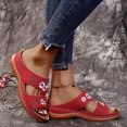 thumbnail image 3 of Mostsola Summer Sandals for Women 2025 Bohemian Comfortable Wedge Orthopedic Slides Walking Shoes, 3 of 5