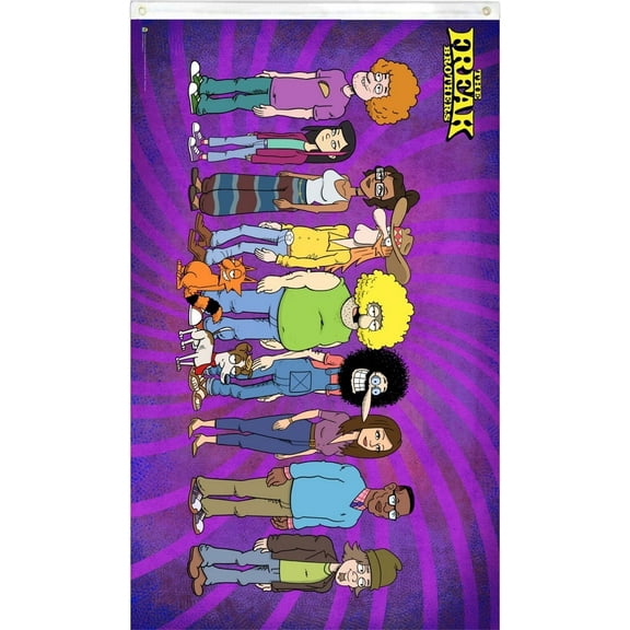 The Freak Brothers - Main Cast Fly Flag 3' x 5'