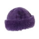thumbnail image 2 of Gorro de invierno de piel sintética, grueso y moderno, ideal para actividades al aire libre en climas fríos, ciclismo, viajes y acampada. violeta, 2 of 8