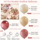 thumbnail image 2 of Kit de guirnaldas con arco de globos Diy, 147 Uds., globos de oro rosa cromados con doble relleno de color crema y melocotón para cumpleaños, Baby Shower, graduación de boda, 2 of 5
