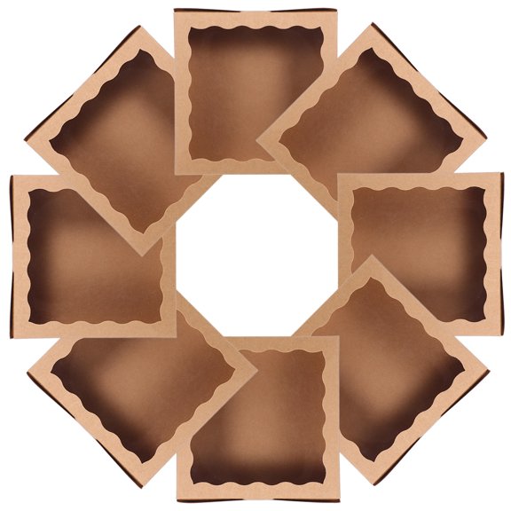 Hytrove 10-Pack Light Brown Paper Charcuterie Boxes for Elegant Packaging, Perfect for Women’s Events and Presentations