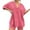 Hot Pink, variant on Outfits Sets Clearance, Womens Pajamas Sets Oversized V Neck T Shirts and Biker Shorts Set Workout Reversible Tracksuit Shorts Sets Women 2 Piece Outfits Blue XXXL