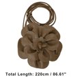thumbnail image 2 of Unique Bargains Flower Adjustable Waist Belt for Fashionable Outfits Coffee, 2 of 5
