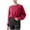 Hot Pink, variant on Womens Cropped Sweatshirts Raglan Long Sleeve Workout Shirts Crew Neck Drawstring Hem Solid Color Pullover Tops