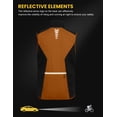 thumbnail image 2 of Men's Water-resistant Outerwear Vests, Stretch Windproof Vest for Cycling, Running, Golf (Orange 2XL), 2 of 7