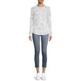 thumbnail image 3 of Time and Tru Women's Thermal Top with Long Sleeves, 3 of 5