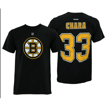 Reebok NHL Men's Boston Bruins Zdeno Chara #33 Player Tee, (Best Sports Team Names)