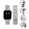 thumbnail image 3 of Bandini Stainless Steel Expansion Band for Apple Watch Band 44mm 45mm 42mm 41mm 40mm 38mm Ultra 49mm for Men, Extra Long Metal Stretch Strap for Apple Watch Series 9 8 7 6 5 4 3 2 1 SE & iWatch - Gold, 3 of 8