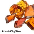 thumbnail image 3 of Uxcell Fire Glass for Fire Pit, 1.18"-1.97" High Luster Reflective Glass Rocks, Brown, 3 of 5