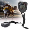 thumbnail image 4 of Cronómetro deportivo de mano, cronógrafo Digital LCD con alarma de visualización de calendario de tiempo para actividades atléticas, 2 uds., 4 of 5