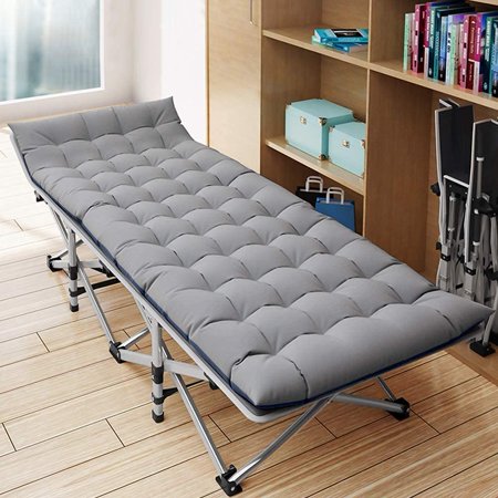 Docred Folding Camping Cots for Adults Heavy Duty Wide Cots With Warm Mattress & Carry Bag