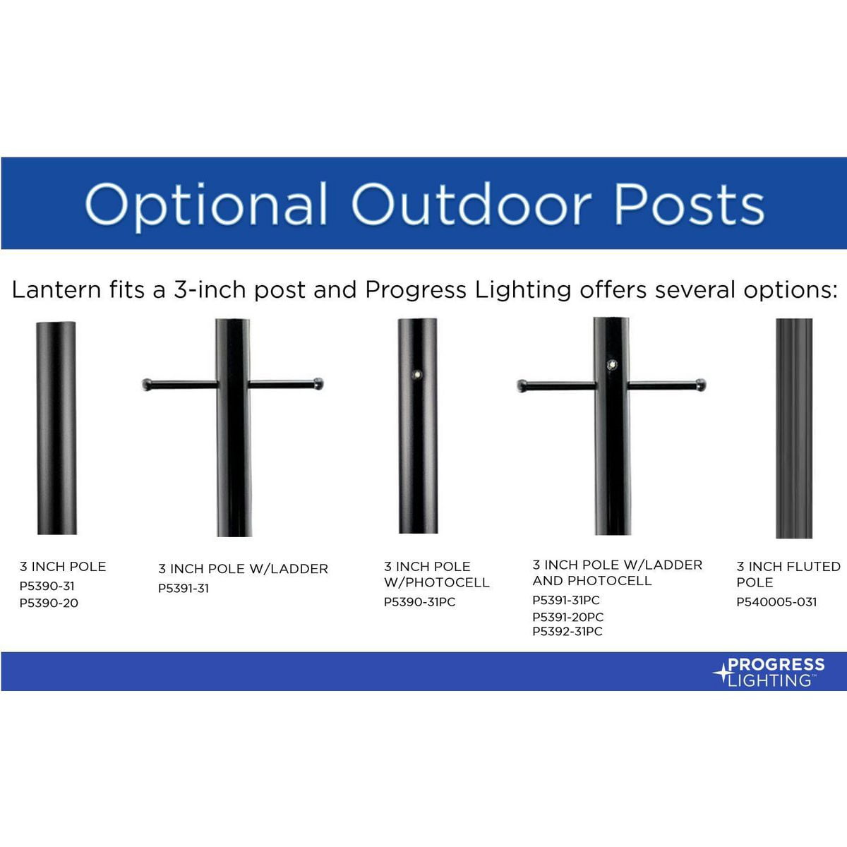 P540033-028-Progress Lighting-Gables - 1 Light Outdoor Post Lantern made with Durashield for Coastal Environments-Satin White Finish
