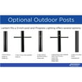 thumbnail image 2 of Ramsey Collection Textured Black Modern Farmhouse Post Outdoor Light, 2 of 12