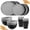 Gray, Light gray, Black, variant on Wheat Straw Dinnerware Sets, 16PCS Plastic Dinnerware Set for 4, Wheat Straw Plates and Bowls Sets, Unbreakable Dinnerware Plastic Microwave Safe Dishes Set for Kitchen&Camping