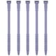 thumbnail image 5 of Bridas de silicona, bridas reutilizables, 50 piezas de correas de goma para bridas de cables para gestión de cables, escritorio de mesa organizador de cables elásticos-180 mm, 5 of 5