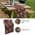 thumbnail image 5 of Red Boho Botanical Table Runner - 60 Inch Long, Kitchen Dining Table Runner Dresser Scarves, Southwestern Retro Leaves Ethnic Tribal Farmhouse Decor for Coffee Tables Wedding Party Banquet, 5 of 8