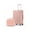 Pink, variant on 2-Piece ABS PC Hard Shell Lightweight Carry-on Luggage Set, 360-Degree Spinner Wheels and USB Charger, Black