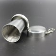 thumbnail image 2 of 75ml/150ml/250ml Portable Retractable Cup Stainless Folding Cup Collapsible Outdoor Camping Mug Water Drinking Cup  250ml, 2 of 9