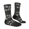 thumbnail image 2 of Goofa Travel The World1 Printed Men's Crew Socks, Soft Durable Breathable Moisture-Wicking with Odor Control Cotton socks, 2 of 9