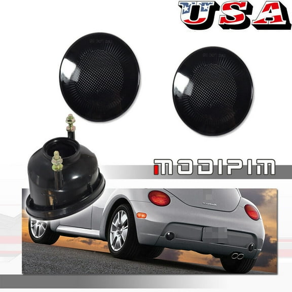 Pack Smoked Lens Rear Bumper Spare Reverse Lights for 1998 - 2005 for VW Beetle -