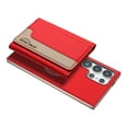 thumbnail image 4 of Allytechgroup Case for Samsung Galaxy S24 Ultra, 2-in-1 Detachable Card Holder Magnetic RFID Blocking Wallet [Compatible with MagSafe] Stand PU Leather Cover with Credit Card Slots/Cash Slot, Red, 4 of 13