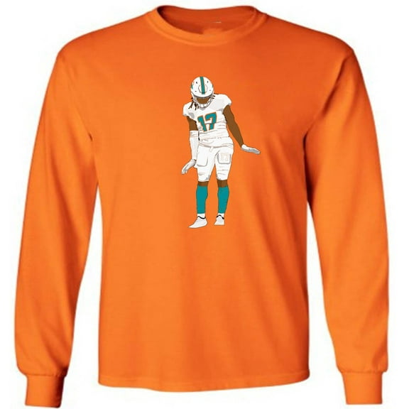 LONG SLEEVE Dolphins Jaylen Waddle Penguin Dance T-shirt