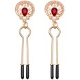thumbnail image 1 of 1 Pair NonPiercing Nipple Clip Adjustable Nipple Ring Faux Body Piercing Jewelry for Couple, 1 of 8