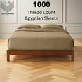 thumbnail image 2 of 24" EXTRA DEEP POCKETS - 1000-Thread Count 100% Egyptian Cotton Twin Sheet Set, Long Staple Cotton, 1000-TC Pure Cotton - Twin, Taupe, 2 of 7