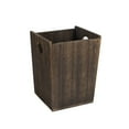 thumbnail image 3 of Rectangular Trash Can Rustic Wood Waste Basket Farmhouse Garbage Container Bin, 3 of 8