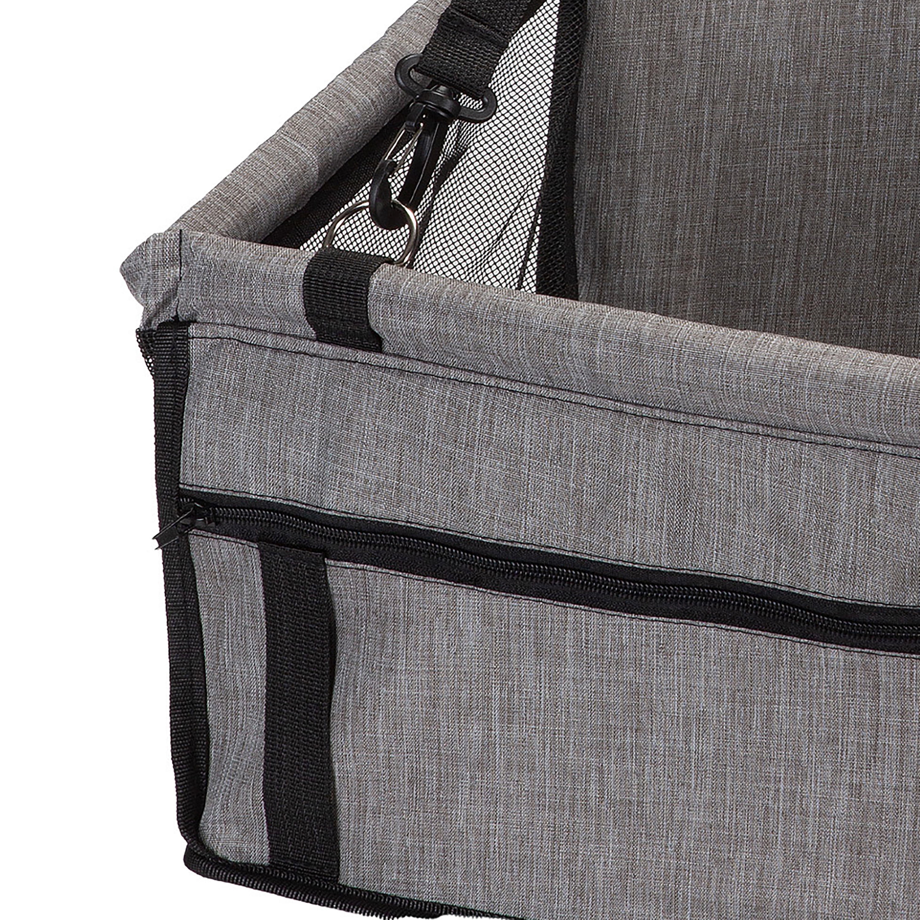 Pounce + Fetch Collapsible Pet Travel Seat, Dog & Cat, Gray