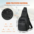 thumbnail image 3 of VEVOR Tactical Sling Bag 10L Military Rover Shoulder Sling Backpack Black, 3 of 9
