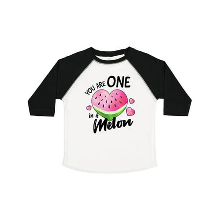 

Inktastic Valentines Day You Are One in a Melon with Hearts Gift Toddler Boy or Toddler Girl T-Shirt