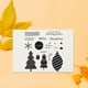 thumbnail image 3 of juego de plantillas navideñas transparentes decorativas para aumentar la atmósfera con textura clara para hacer álbumes de recortes y patrones de flores multiusos, 3 of 5
