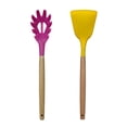 thumbnail image 1 of Juego de 2 utensilios de cocina de silicona, espátula de silicona antiadherente y resistente al calor para cocinar, 1 of 5