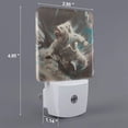 thumbnail image 2 of Rocae Astronaut Polar Bear Roar for 0.5W Plug in Night Light, Dusk to Dawn, Bright Nightlight Auto-On/Off-UK, 2 of 7