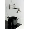 thumbnail image 2 of Kingston Brass KS3106PKX Duchess Two-Handle 1-Hole Wall Mount Pot Filler Faucet in Polished Nickel, 2 of 7