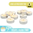 thumbnail image 4 of Stonebriar Candles Mega Oversized Unscented Tealight Candles with 9 Hour Burn Time, 20 Pack, 4 of 8