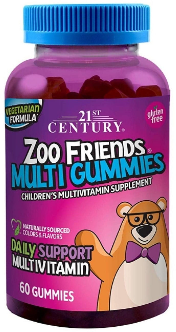 21st Century Zoo Friends Multi Gummies, 60 Each