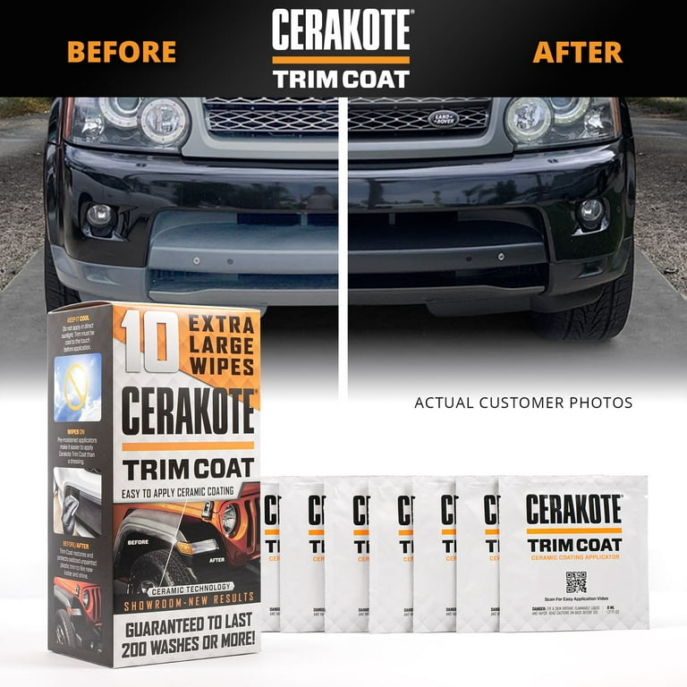 Cerakote Trim Coat is Guaranteed to Last up to 200 Washes