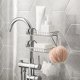 thumbnail image 3 of Juego de 2 soportes de esponja de acero inoxidable para fregadero de cocina, ideal para baño, bonito organizador de baño (plateado), 3 of 5