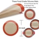thumbnail image 2 of Tapetes de silicona para hornear, 2 tapetes redondos de silicona para moldes de 23 cm, antiadherentes y reutilizables para hornear pasteles, pan, pizza, macarrones, pasteles, galletas, bollos y, 2 of 5