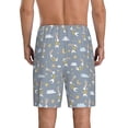thumbnail image 3 of Kdxio Sleep Rabbit Print Mens Sleep Shorts Bottoms Soft Comfy Pajama Wear Pants with Drawstring Pockets, 3 of 7