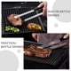 thumbnail image 4 of Pinzas de acero inoxidable, pinzas de metal para servir alimentos, pinzas para carne, barbacoa, ensalada, pinza para tubo de hielo con abridor de cerveza para cocinar y asar, 4 of 8